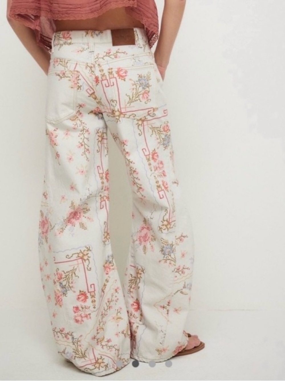 We The Free Eden Slouch Wide-Leg Denim Size 24 NWT - Picture 2 of 4